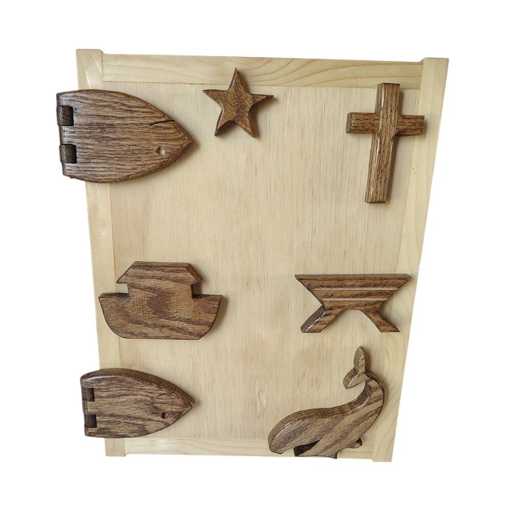 Wooden Holy Bible Christian Decorative Box Handmade Dovetail Joints Pine